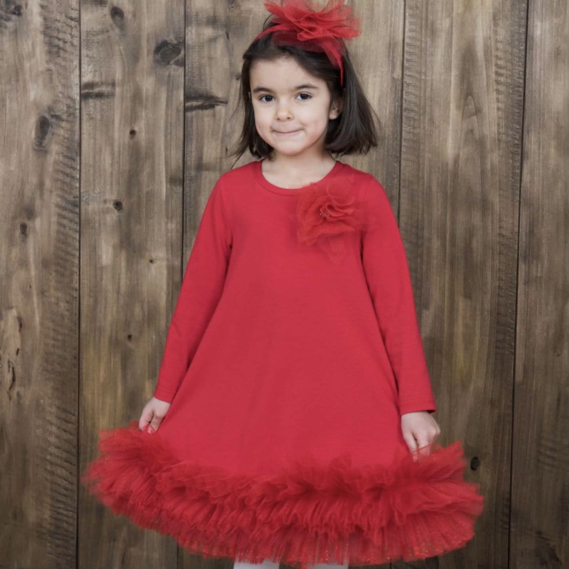 Daga - Sparkle Tutu Dress - Red