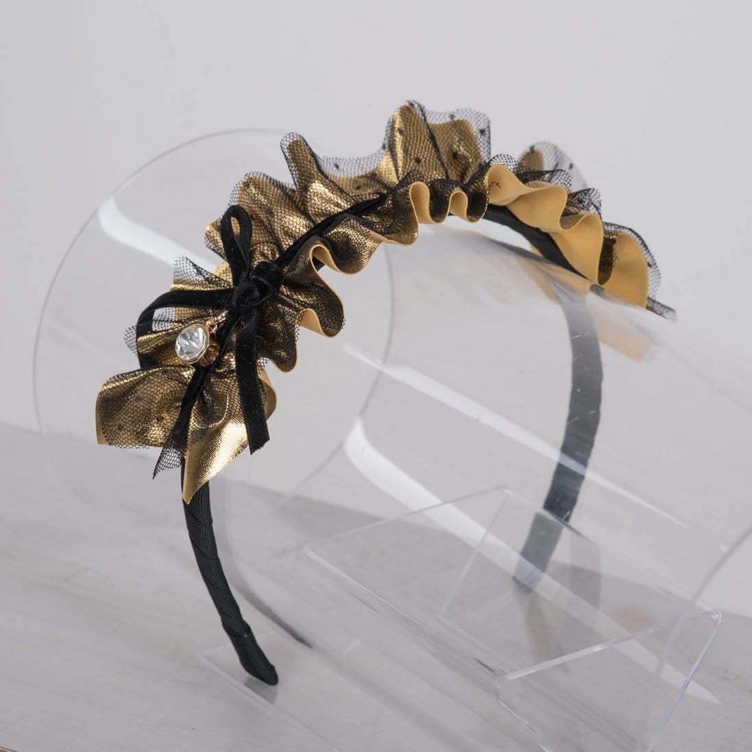 Daga - Ruffle Hairband  - Gold
