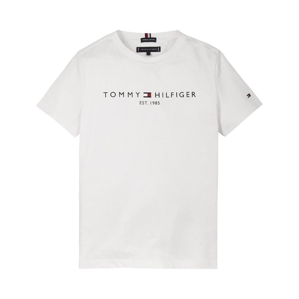 TOMMY HILFIGER - Essential Logo Tee - White