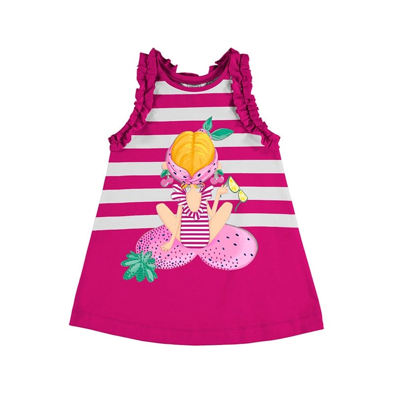MAYORAL - Strawberry Girl Dress - Pink