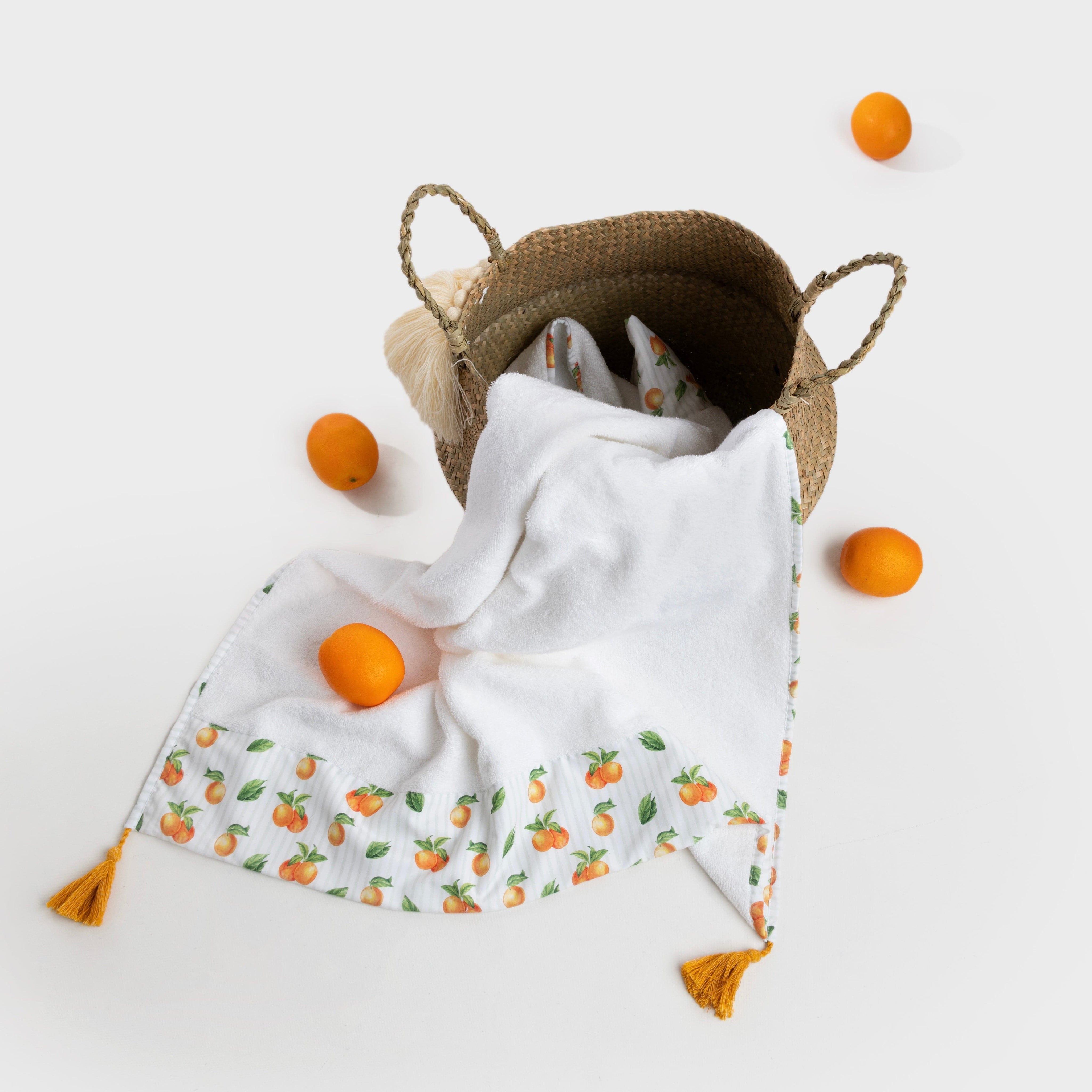 MEIA PATA - Oranges Print Towel - Orange
