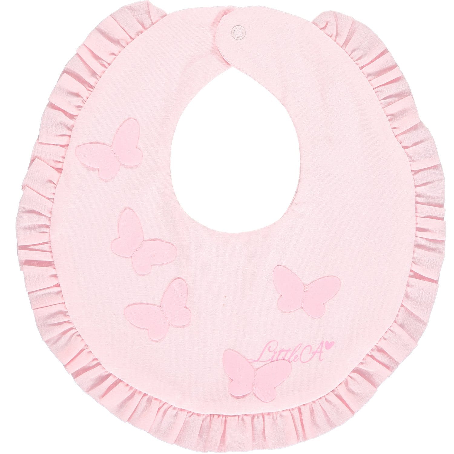 LITTLE A - Drew Voile Butterfly Bib  - Pink