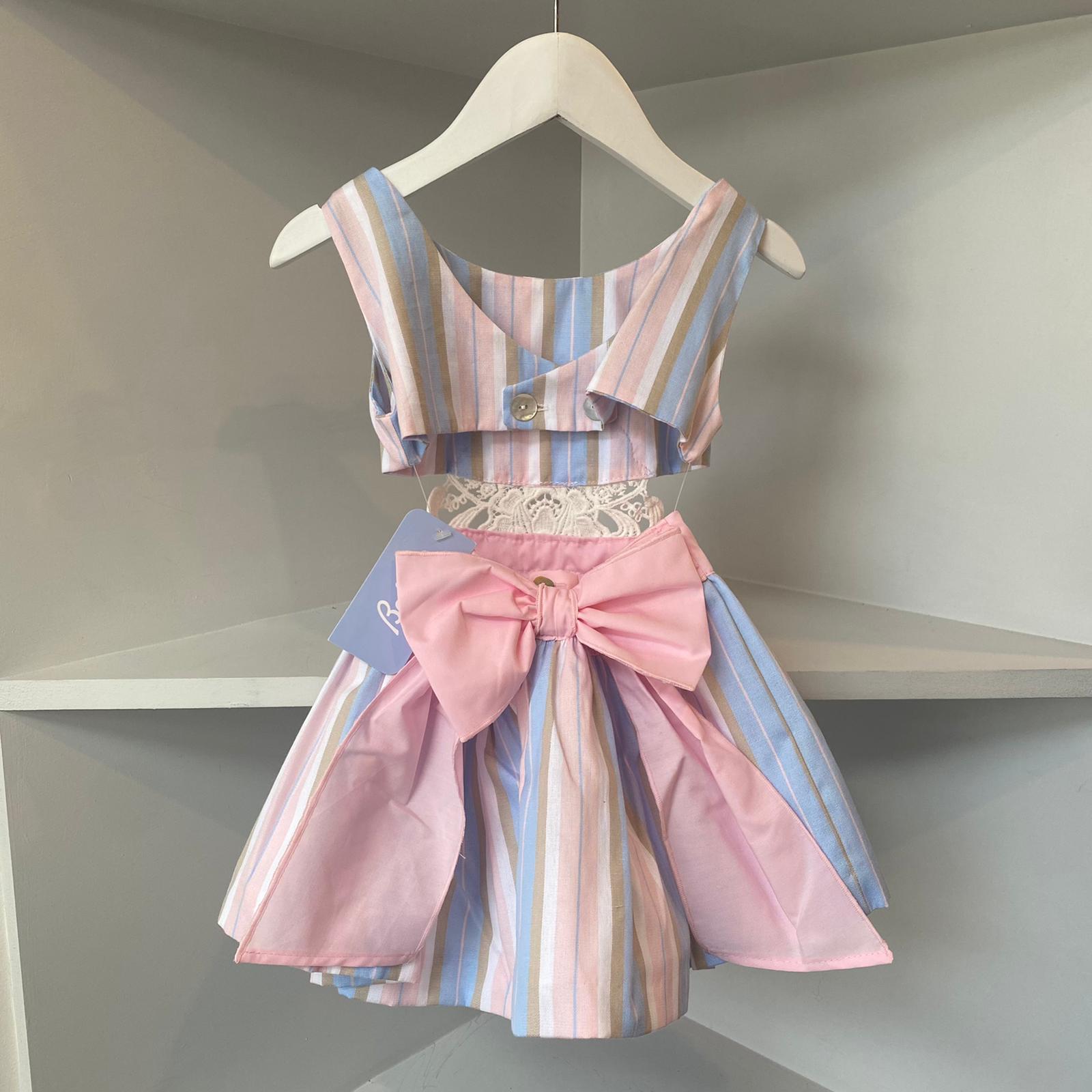 BABINE - Candy Stripe Exclusive Cut Out Dress - Multi