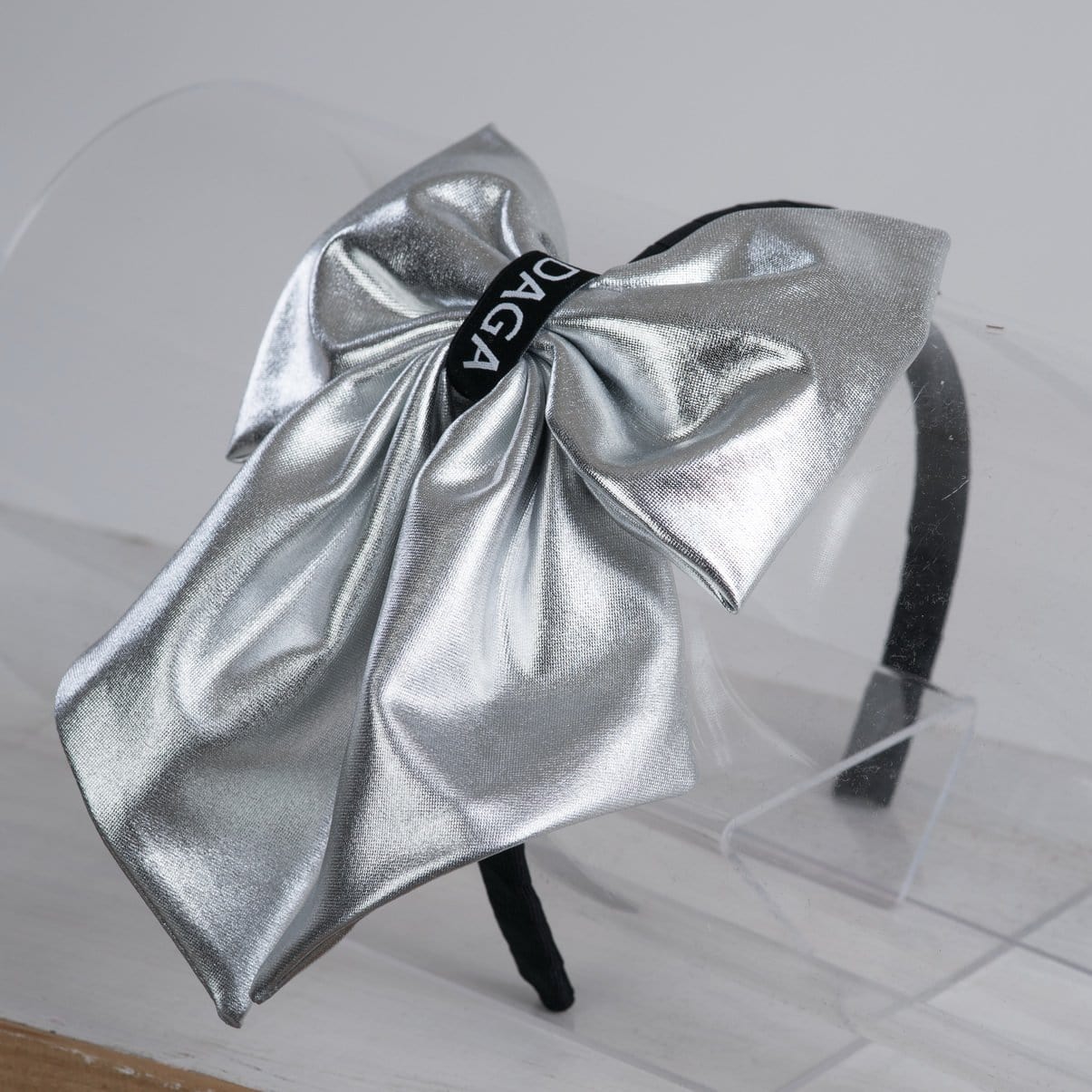 Daga - Bow Hairband - Silver