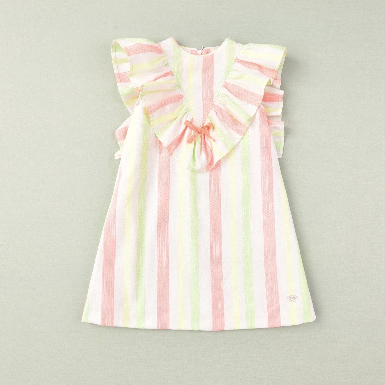 JOSE VARON - Neon Stripe A Line Dress