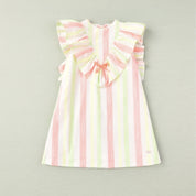JOSE VARON - Neon Stripe A Line Dress