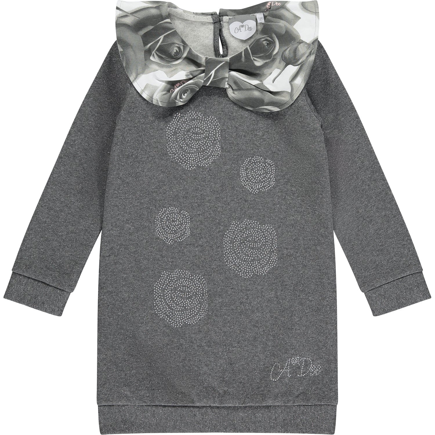 A DEE - Tanya Rose Collar Dress - Dark Grey