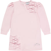 A DEE - Torri Bow Cluster Dress - Pale Pink