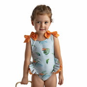 MEIA PATA - Menorca Tropical Print Swimsuit
