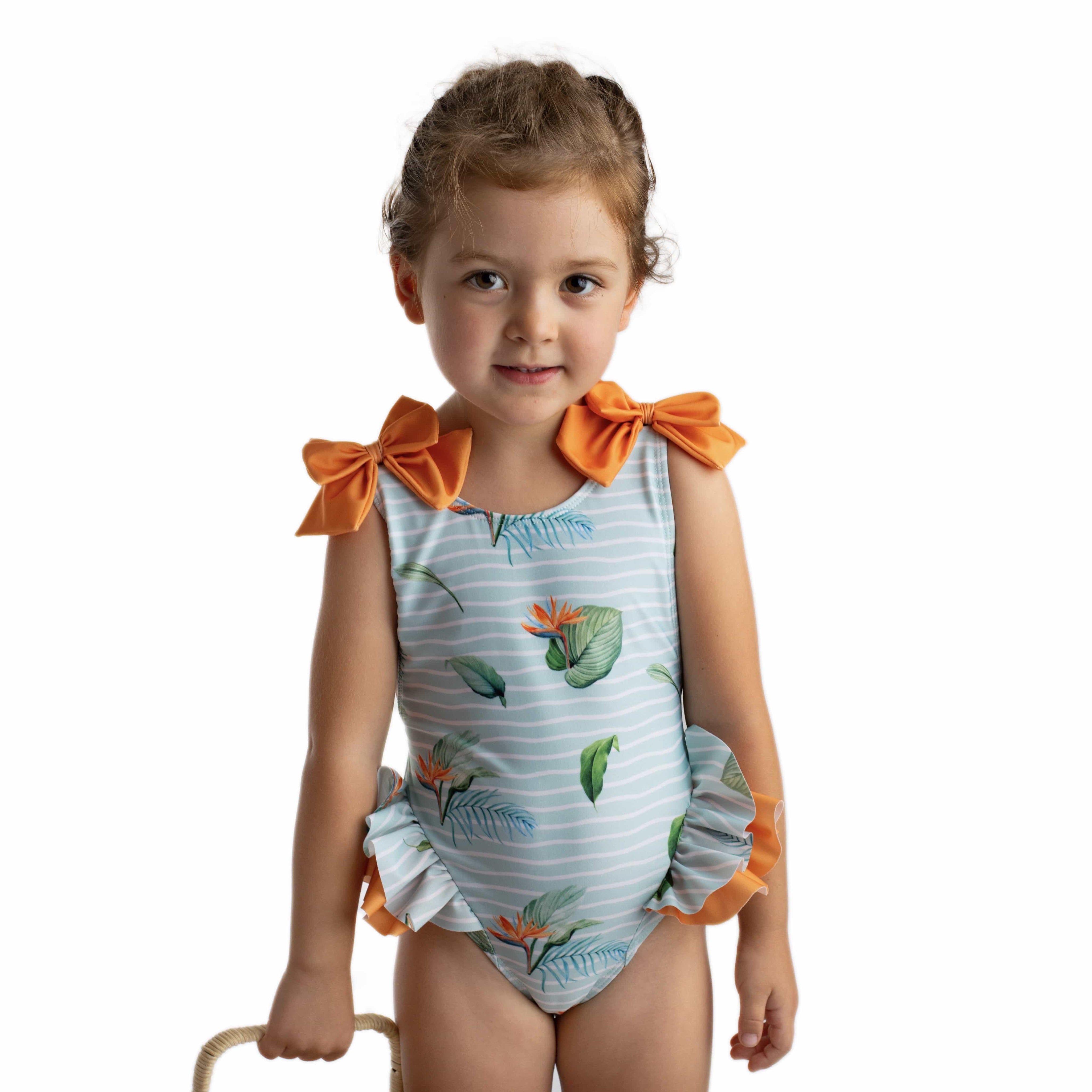 MEIA PATA - Menorca Tropical Print Swimsuit