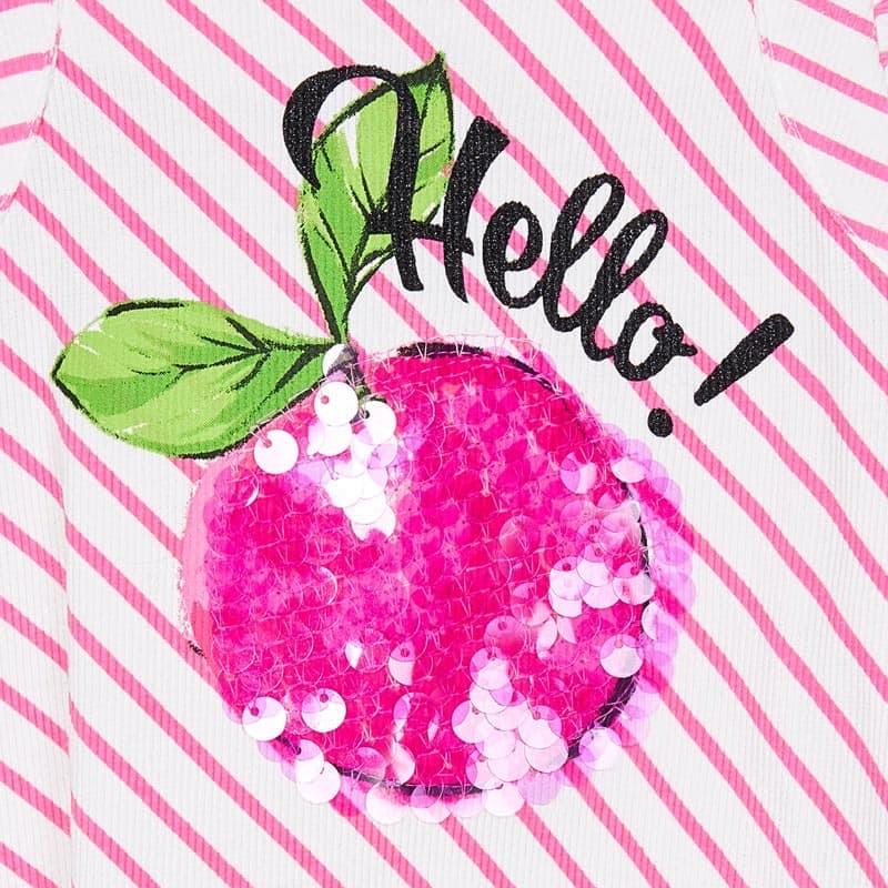 MAYORAL - Hello Stripe Dress - Pink