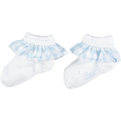 LITTLE A - Crystal Ankle Sock - Blue