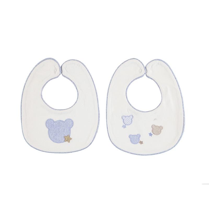 MAYORAL - Bear Bib 2 Pack - Blue