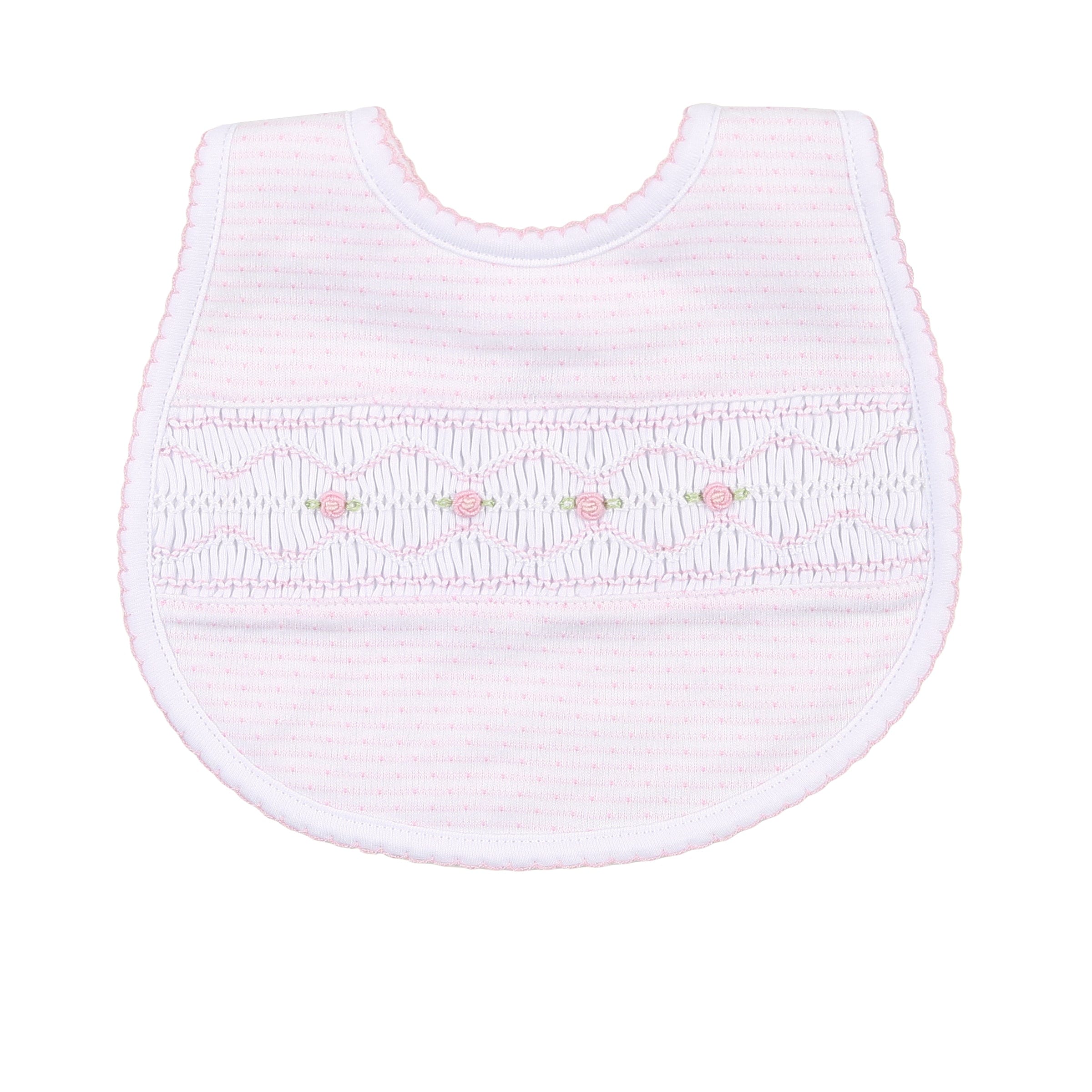 MAGNOLIA BABY - Hazel Smocked Bib - Pink