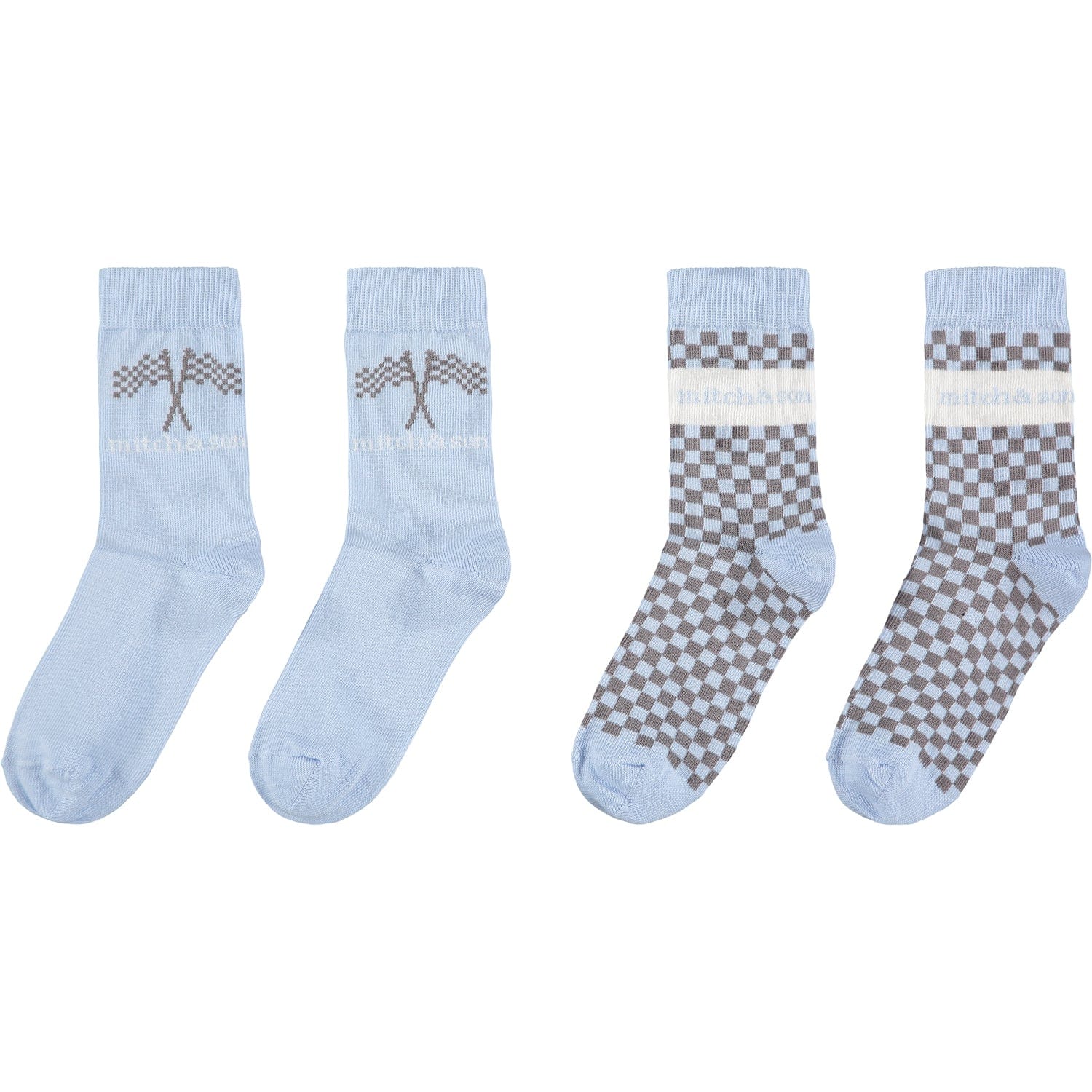 MITCH & SON - Ed Two Pack Socks - Pale Blue