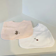 LARANJINHA - Rabbit Babygrow & Bibs - Peach