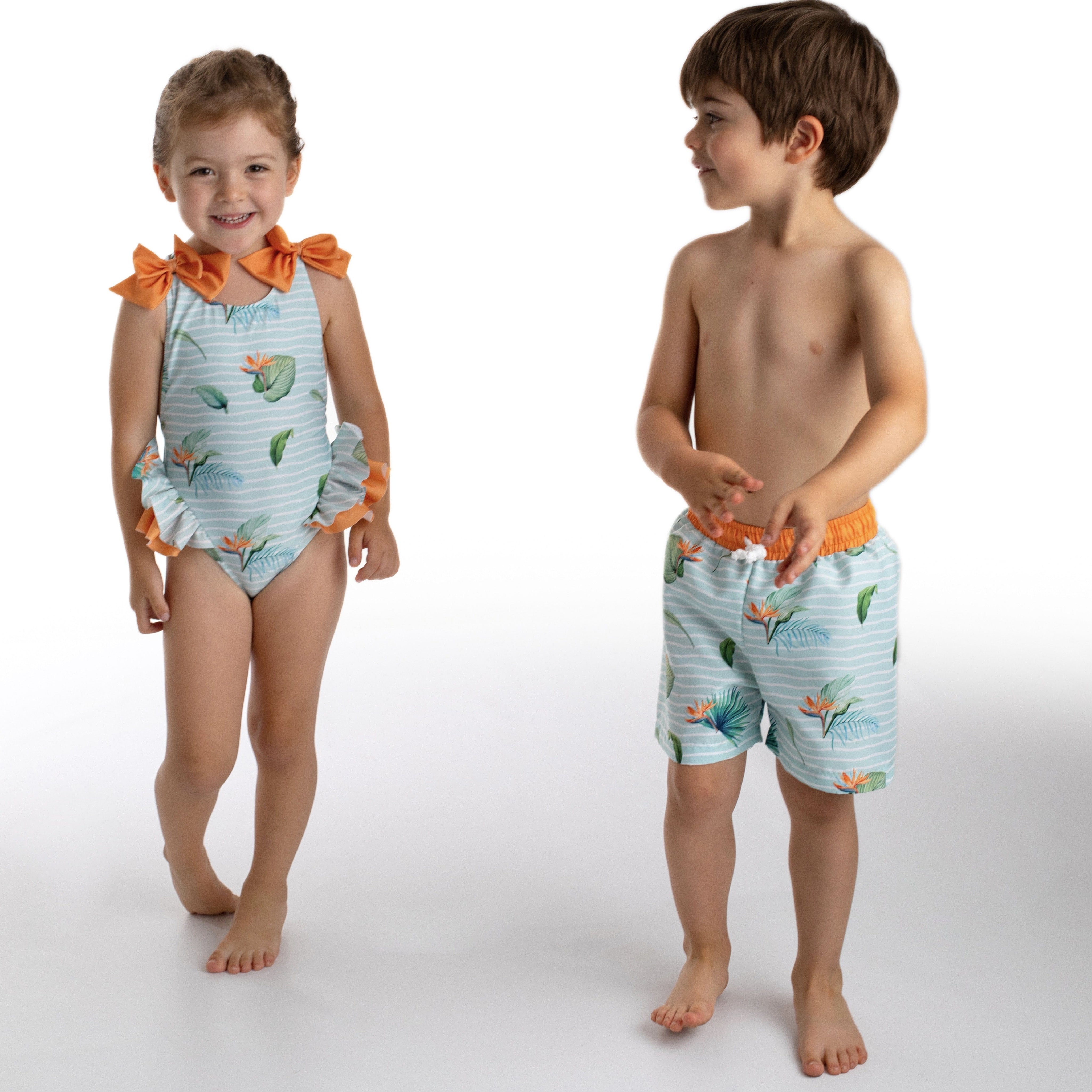 MEIA PATA - Menorca Tropical Print Swimsuit