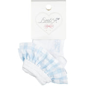 LITTLE A - Crystal Ankle Sock - Blue