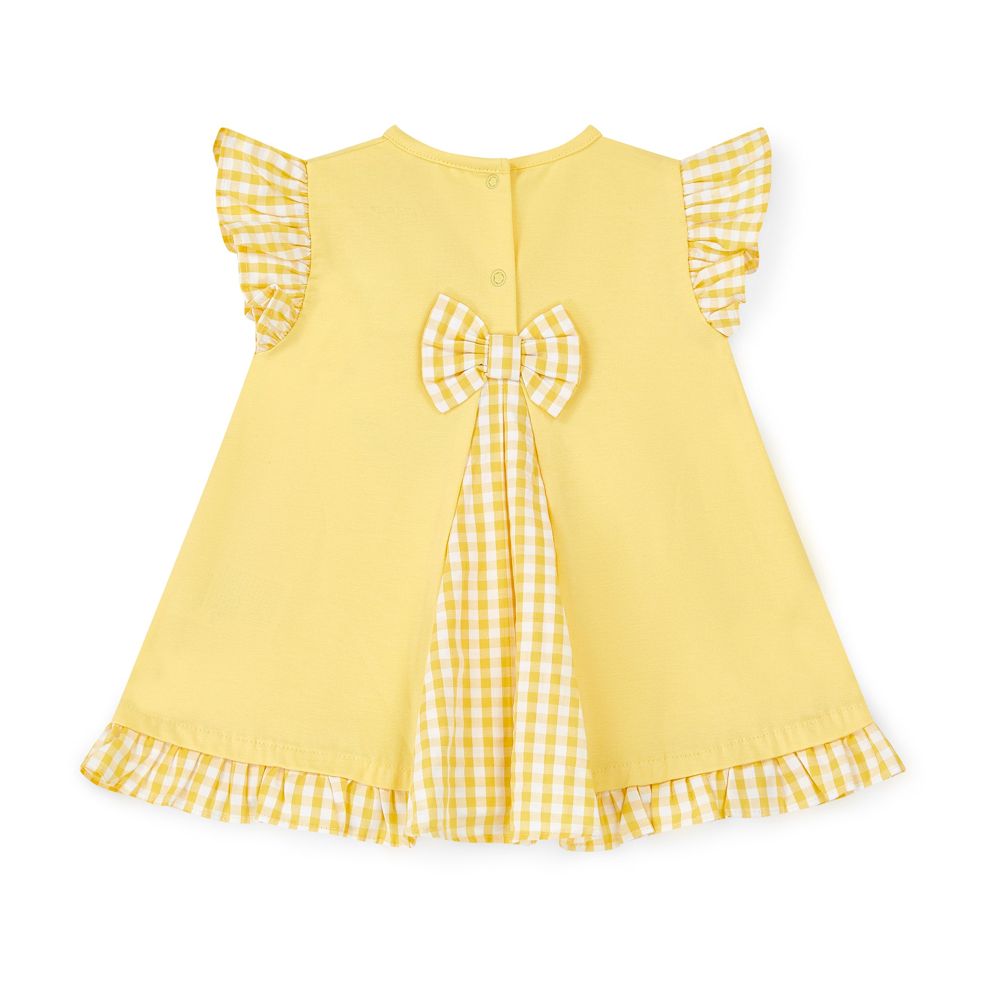 LITTLE A - Amy Jersey Daisy Dress  - Sweet Lemon