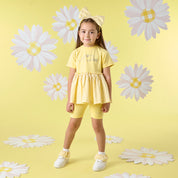 A DEE - Diana Daisy Dreamer Seersucker Cycling Short Set - Sweet Lemon