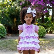 BABINE - Ballon Puffball Dress   - Lilac