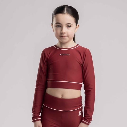 BONINI BY A DEE - Revive Long Sleeve Sports Top - Burgundy