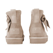 A DEE - Abstract Teddy Bowitiful Bow Ugg Boot - Beige