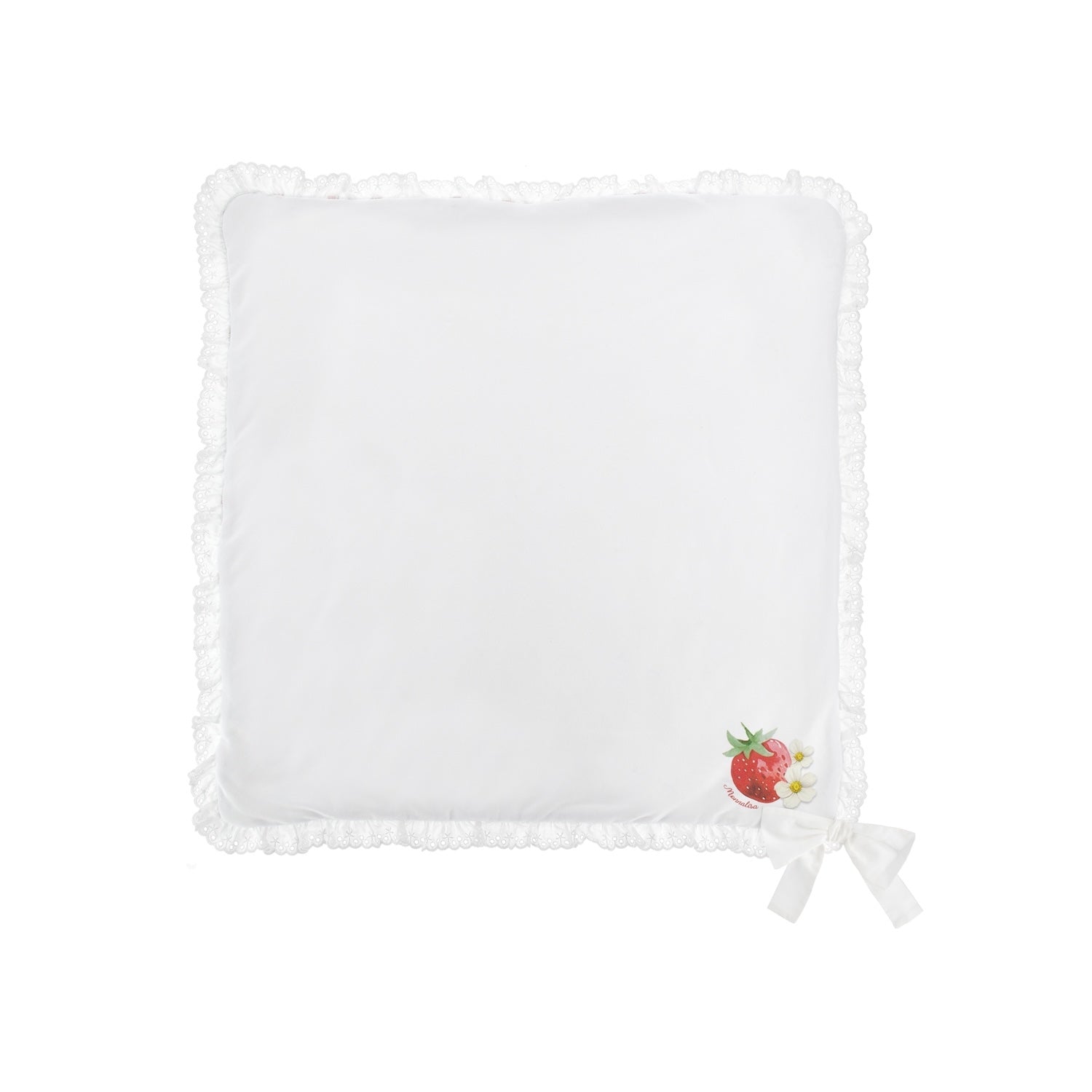 MONNALISA - Strawberry Blanket - White