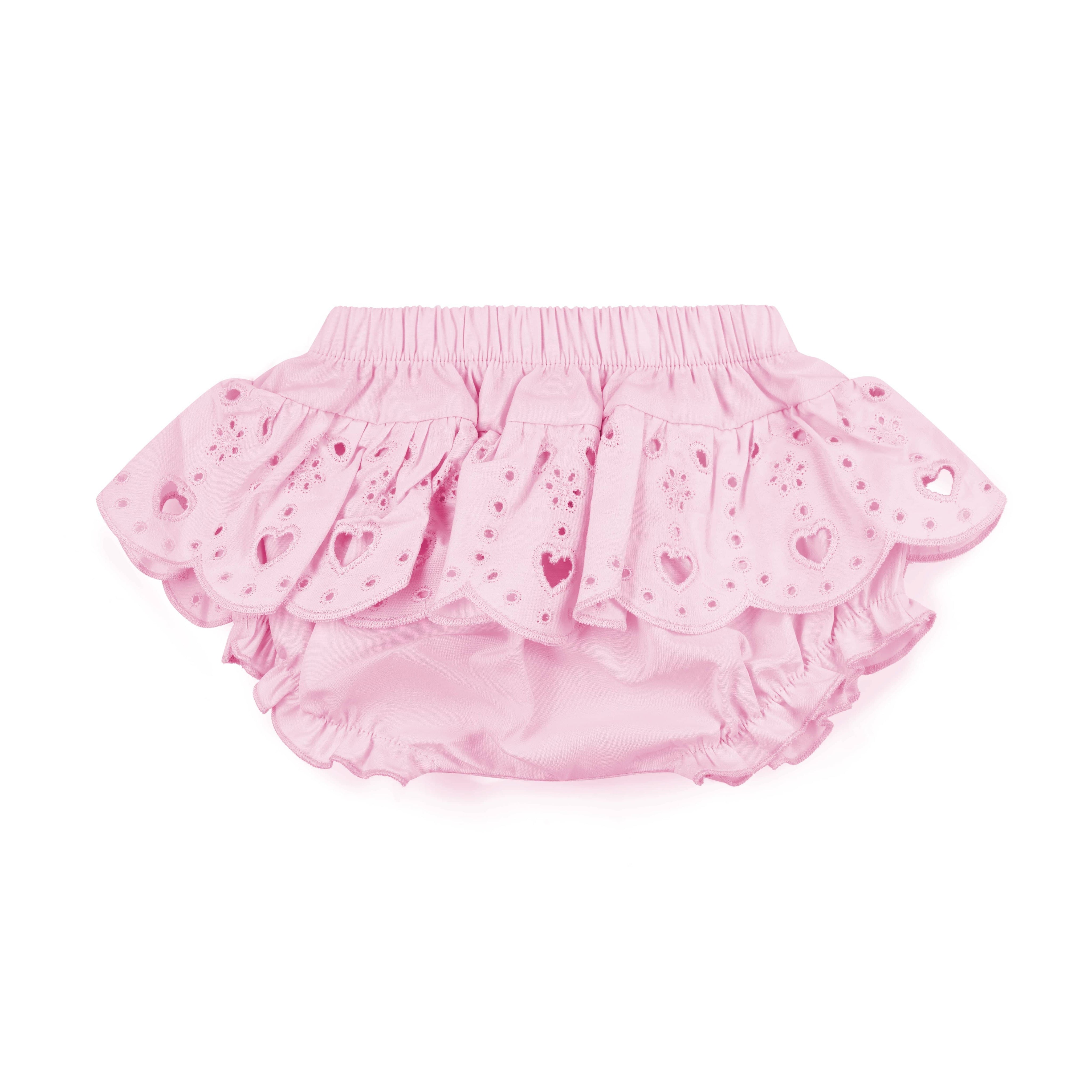 LITTLE A - Perfectly Pink Orla Jam Pant Set - White