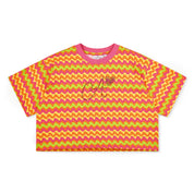 A DEE - Thea Tutti Frutti Zig Zag Flare Set - Pink