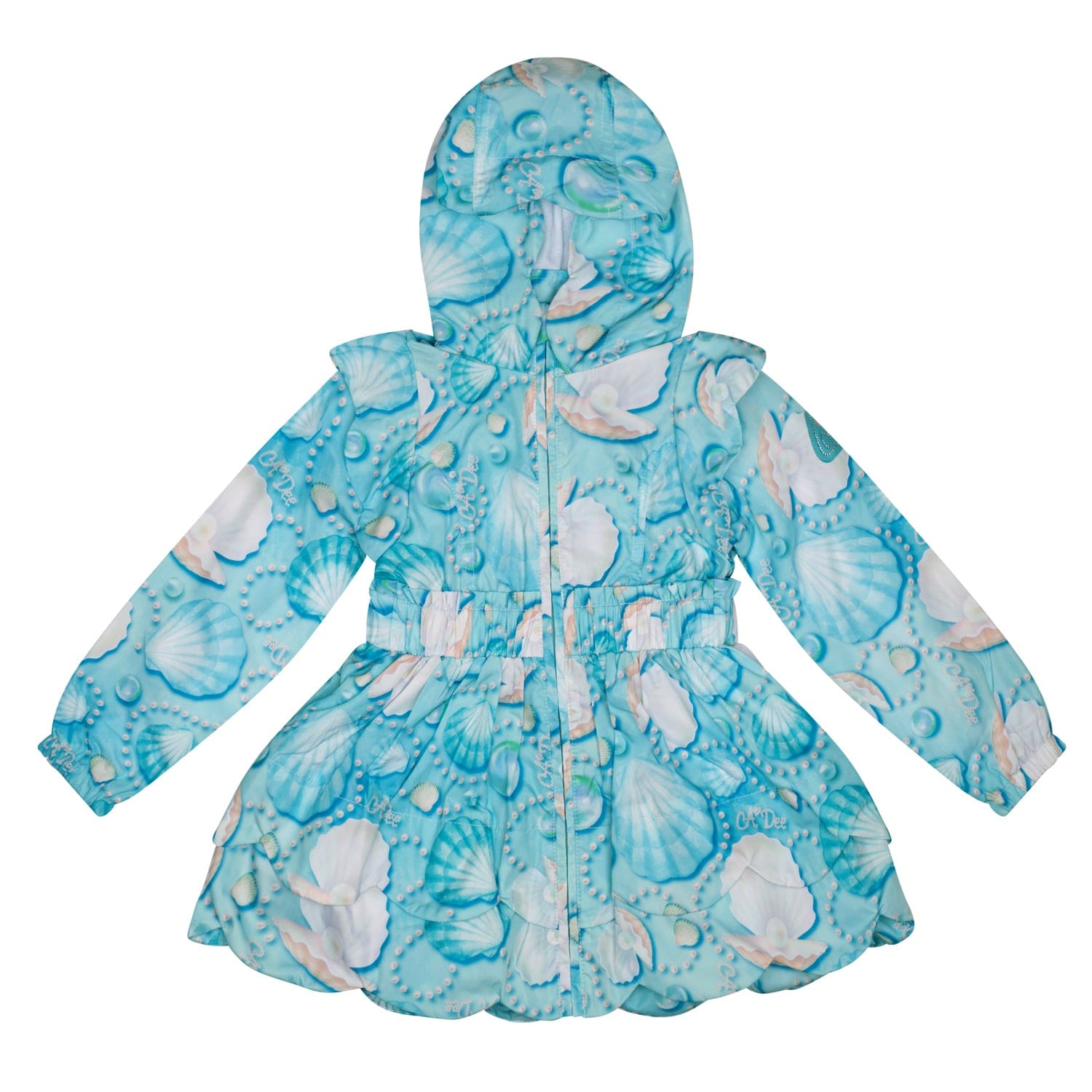 A DEE - Ocean Ocean Pearl Print Jacket - Aruba Blue