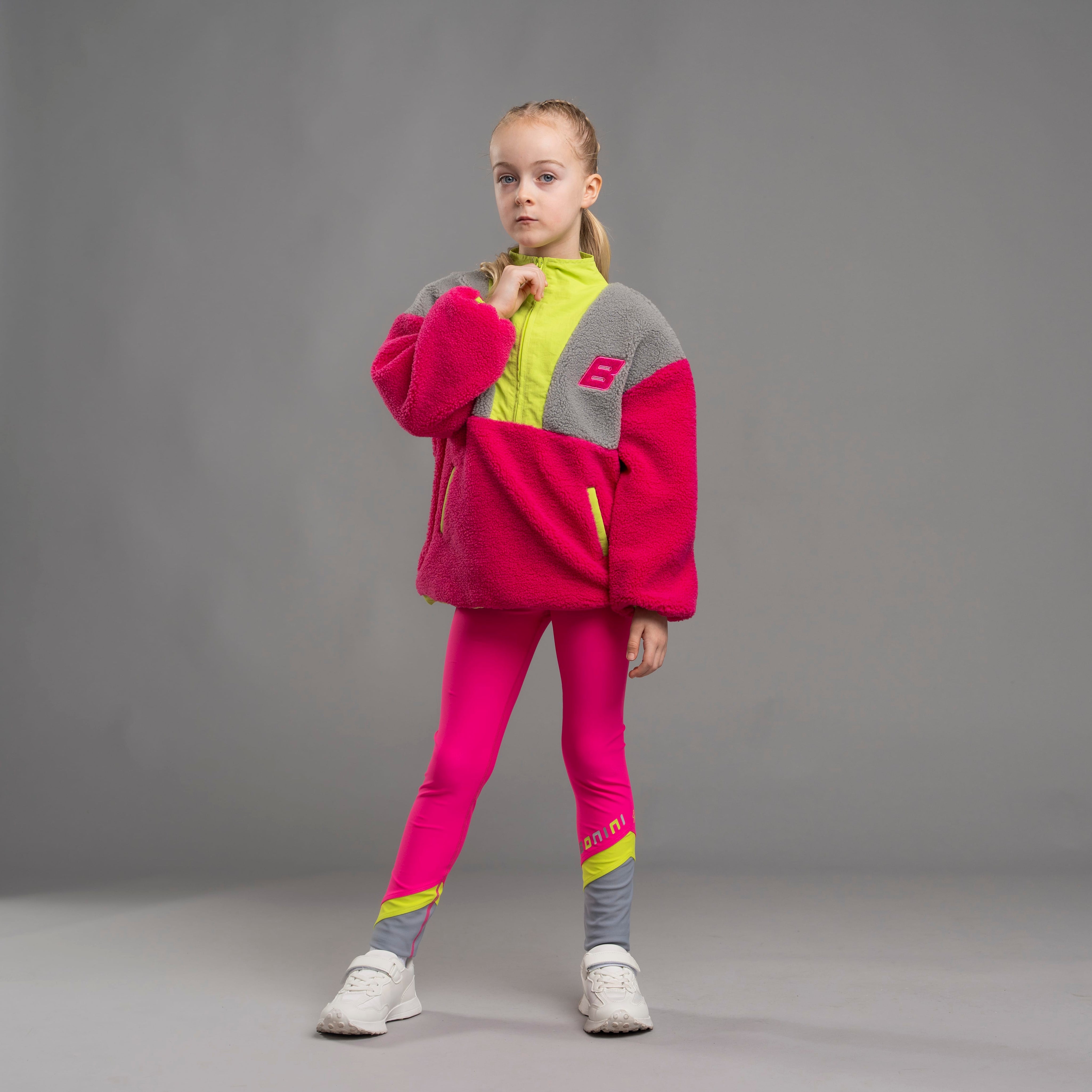 BONINI BY A DEE - Trail Quarter Zip Fleece  - Hot Pink