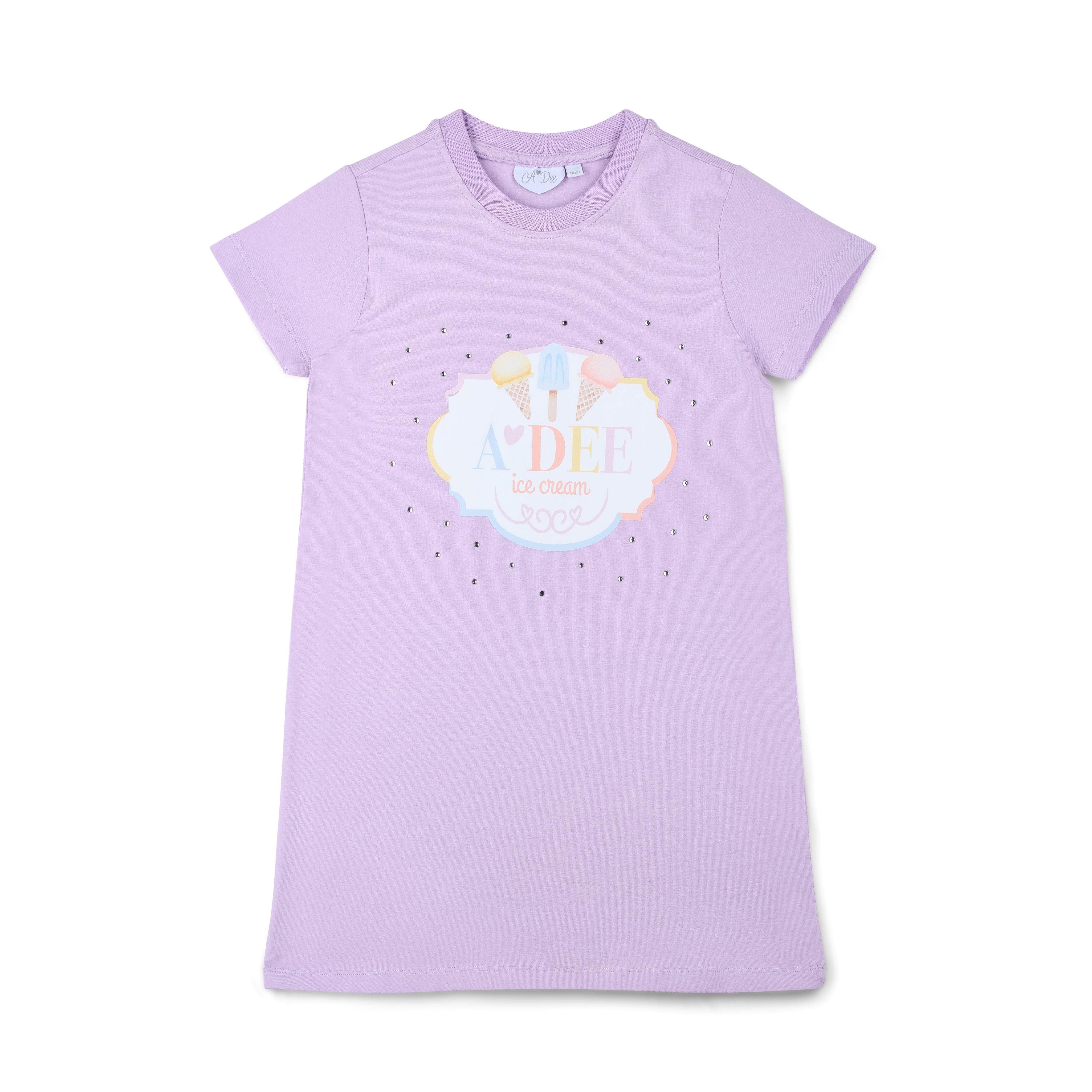 A DEE - Sloane Pastel Parlour Jersey Sequin Dress - Lilac