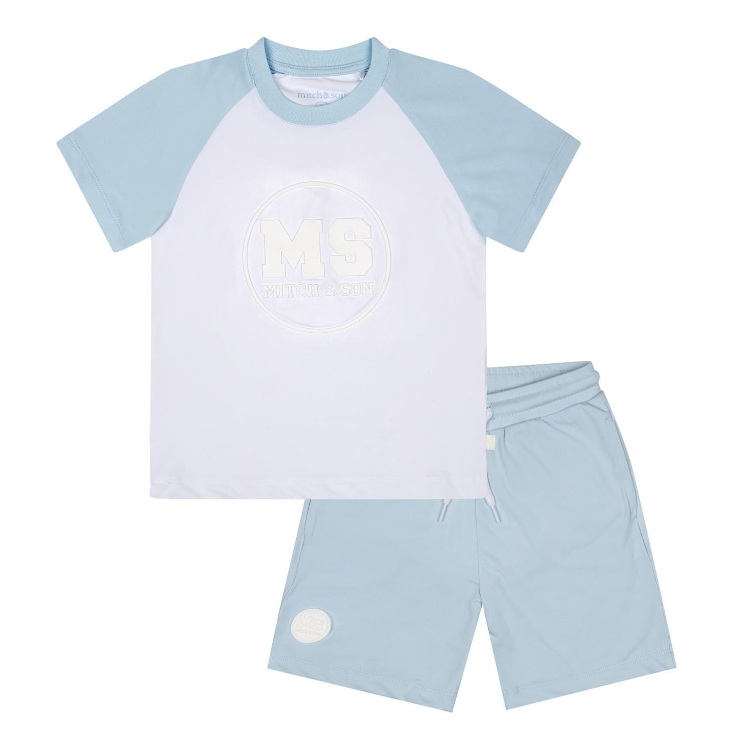 MITCH & SON - Tyrone Sandy Shores Poly Jersey Set - Sky Blue