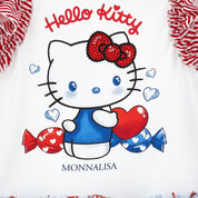 MONNALISA - Hello Kitty Jersey Dress - Blue