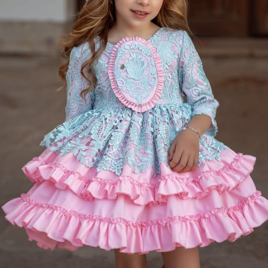 MERICHE - Mia Puffball dress & Hairpiece - Pink