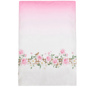 MONNALISA - Rose & Bird Blanket - White