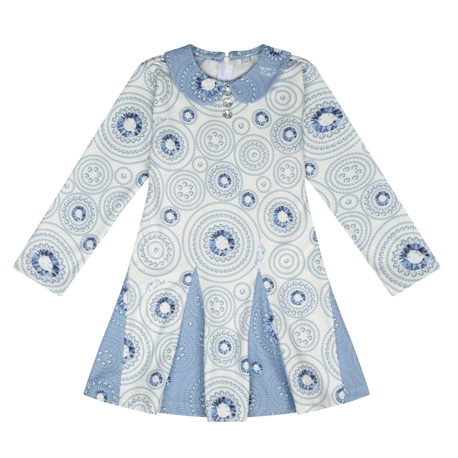 A DEE - A Dee On Ice Pippa Diamond Print Dress - Snow White