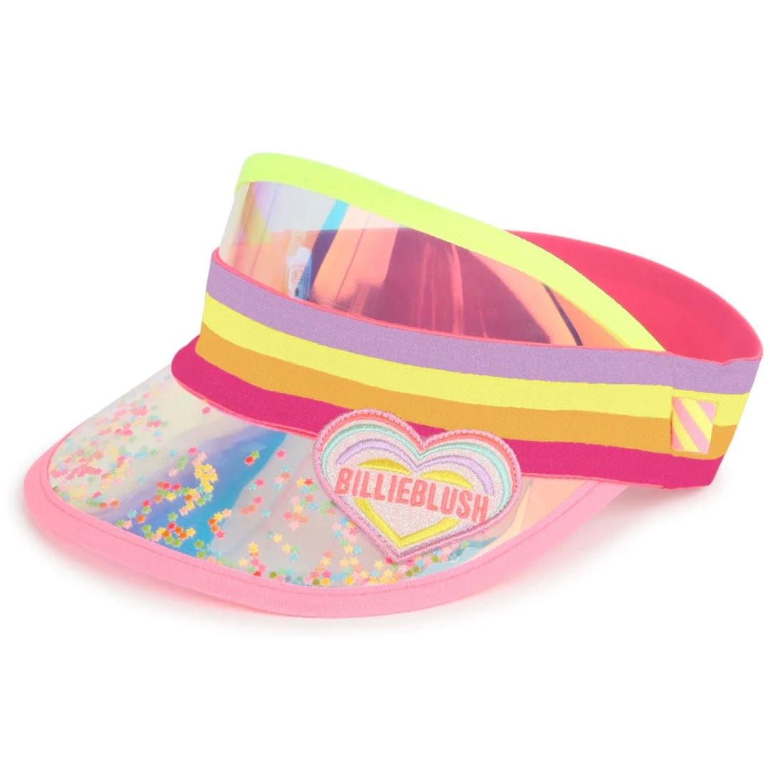 BILLIEBLUSH -  Clear Sequin Visor Cap  - Multi