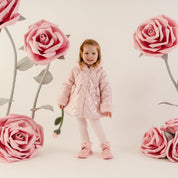 LITTLE A - Little Bloom Dolly Quilted Jacket - Pale Pink