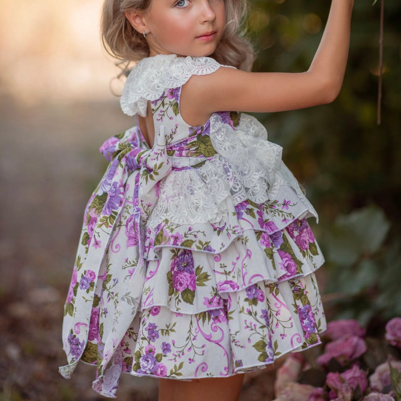 DUERME SAFILLA - Lila Puffball Dress - Purple