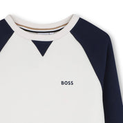 BOSS - Raglan Sweatshirt  -  Ivory