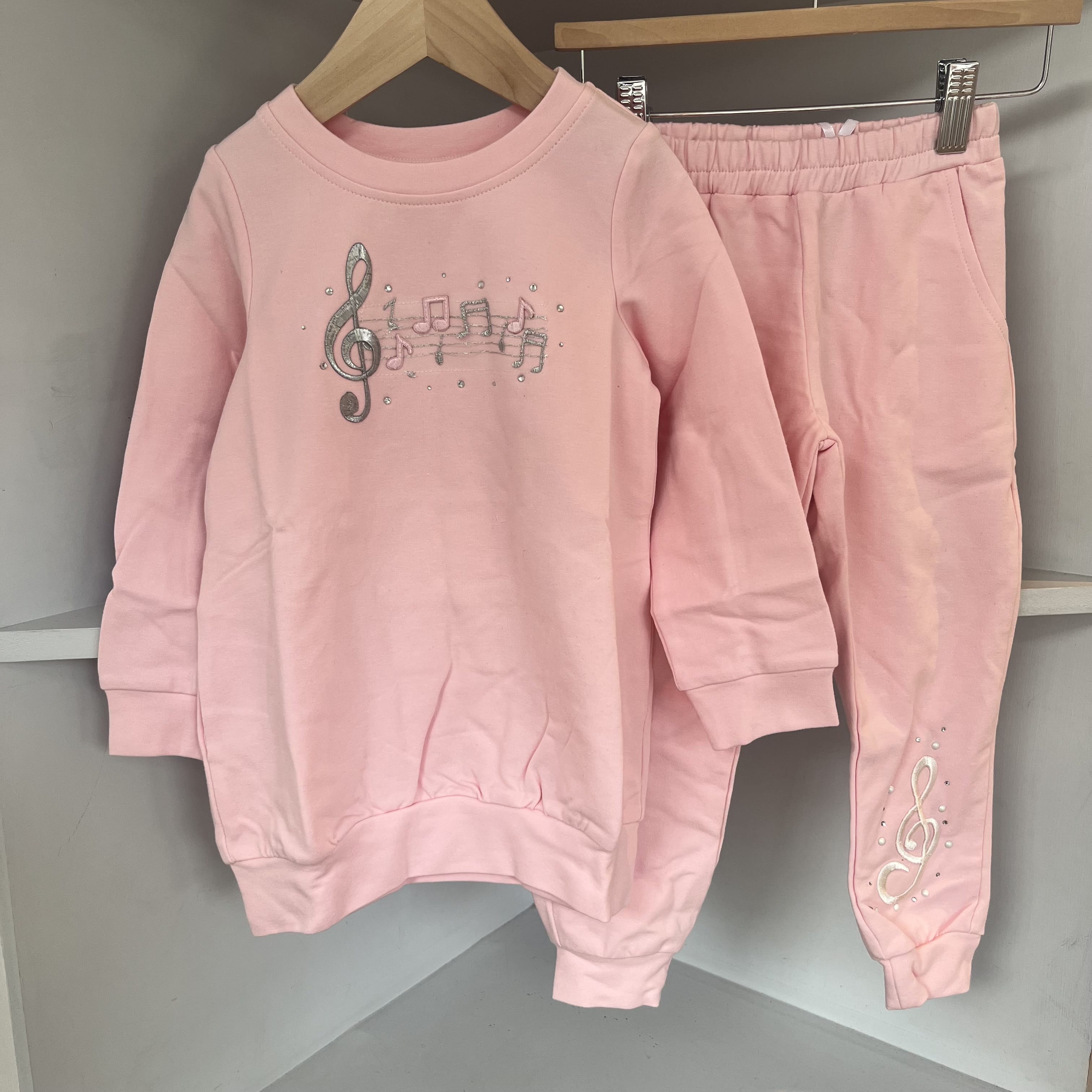 Daga - Musical long tracksuit Top set - Pink
