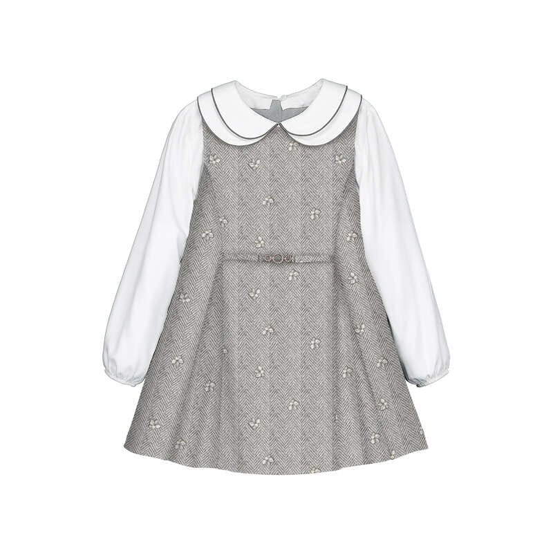 MAYORAL - Pinafore Dress - Heather