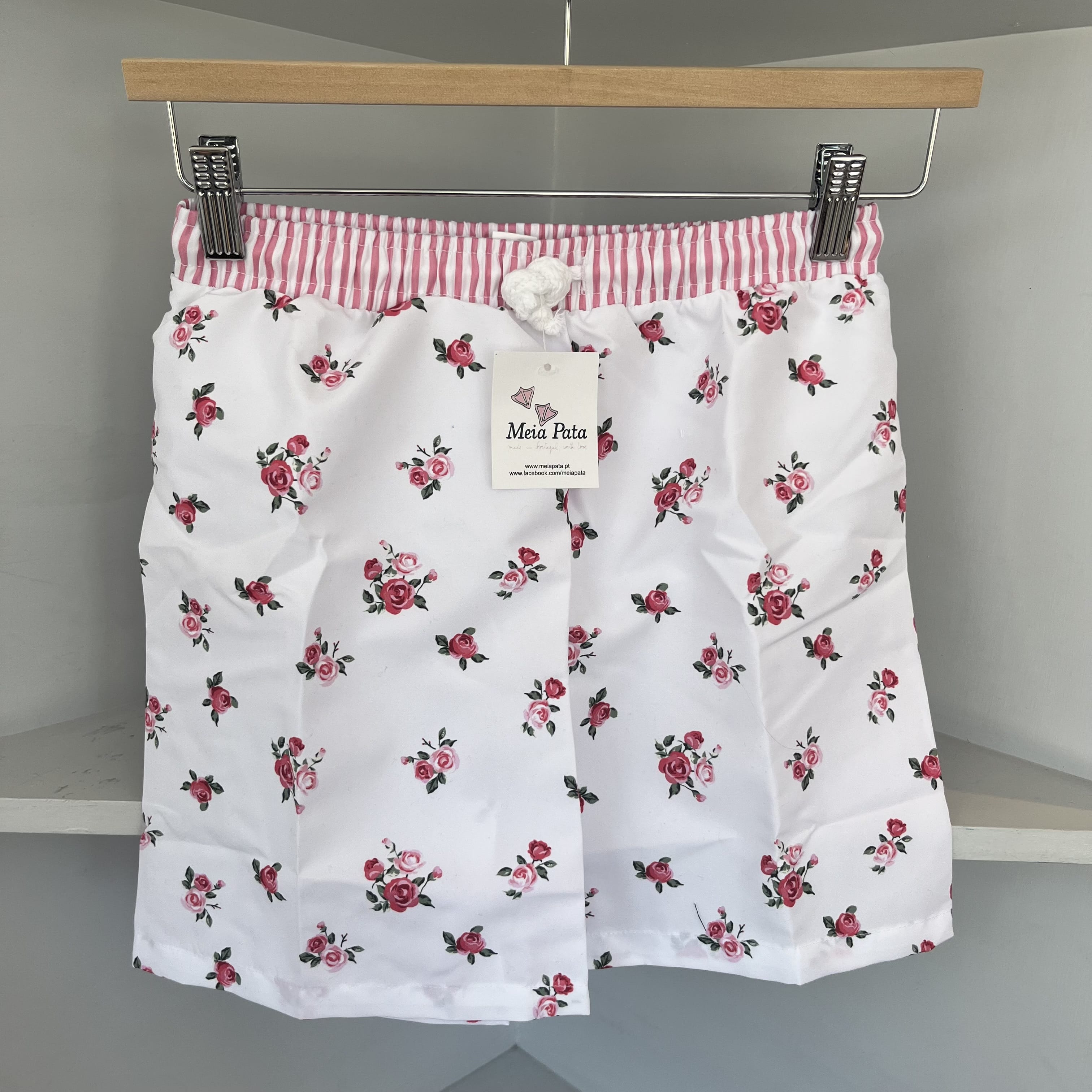 MEIA PATA - floral Print Swim Shorts - Pink