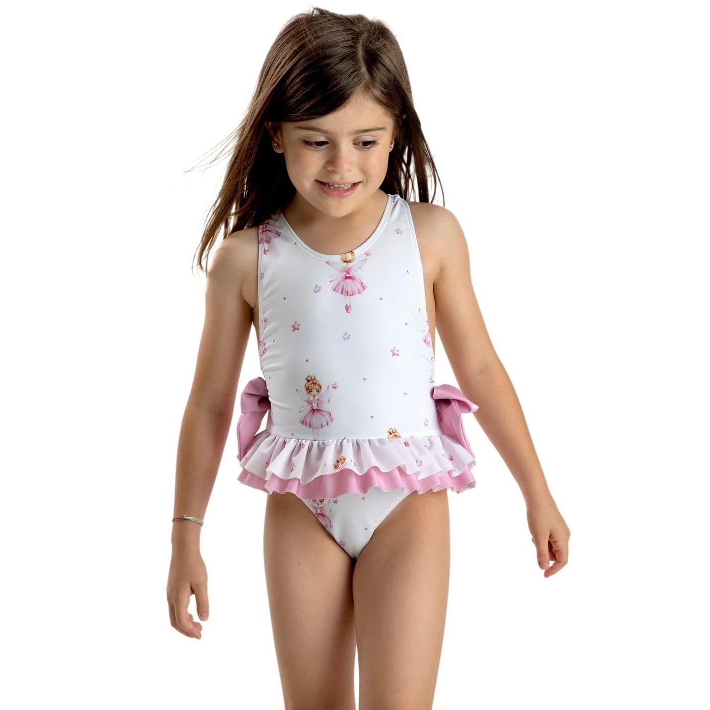 MEIA PATA - Ballerina Print Acapulco Swimsuit - Pink