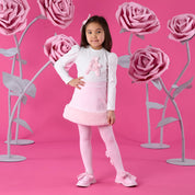 A DEE - Winter Bloom Andrea Fur Skirt Set - Snow White