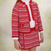 Rahigo - Five Piece Skirt Set  - Red