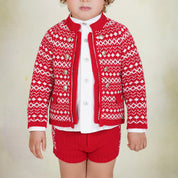 Rahigo - Five Piece Short Set  - Red