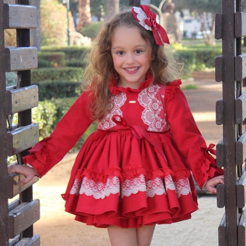 LA AMAPOLA - Caperucita Puffball Dress - Red